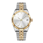 Boyarca Montre mécanique de Luxe en Acier avec Chiffres Arabes Mouvement Automatique Chiffres ourdou, 38mm pour Homme avec Date Lumineuse et étanche