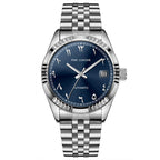 Boyarca Montre mécanique de Luxe en Acier avec Chiffres Arabes Mouvement Automatique Chiffres ourdou, 38mm pour Homme avec Date Lumineuse et étanche
