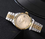 Boyarca Montre mécanique de Luxe en Acier avec Chiffres Arabes Mouvement Automatique Chiffres ourdou, 38mm pour Homme avec Date Lumineuse et étanche
