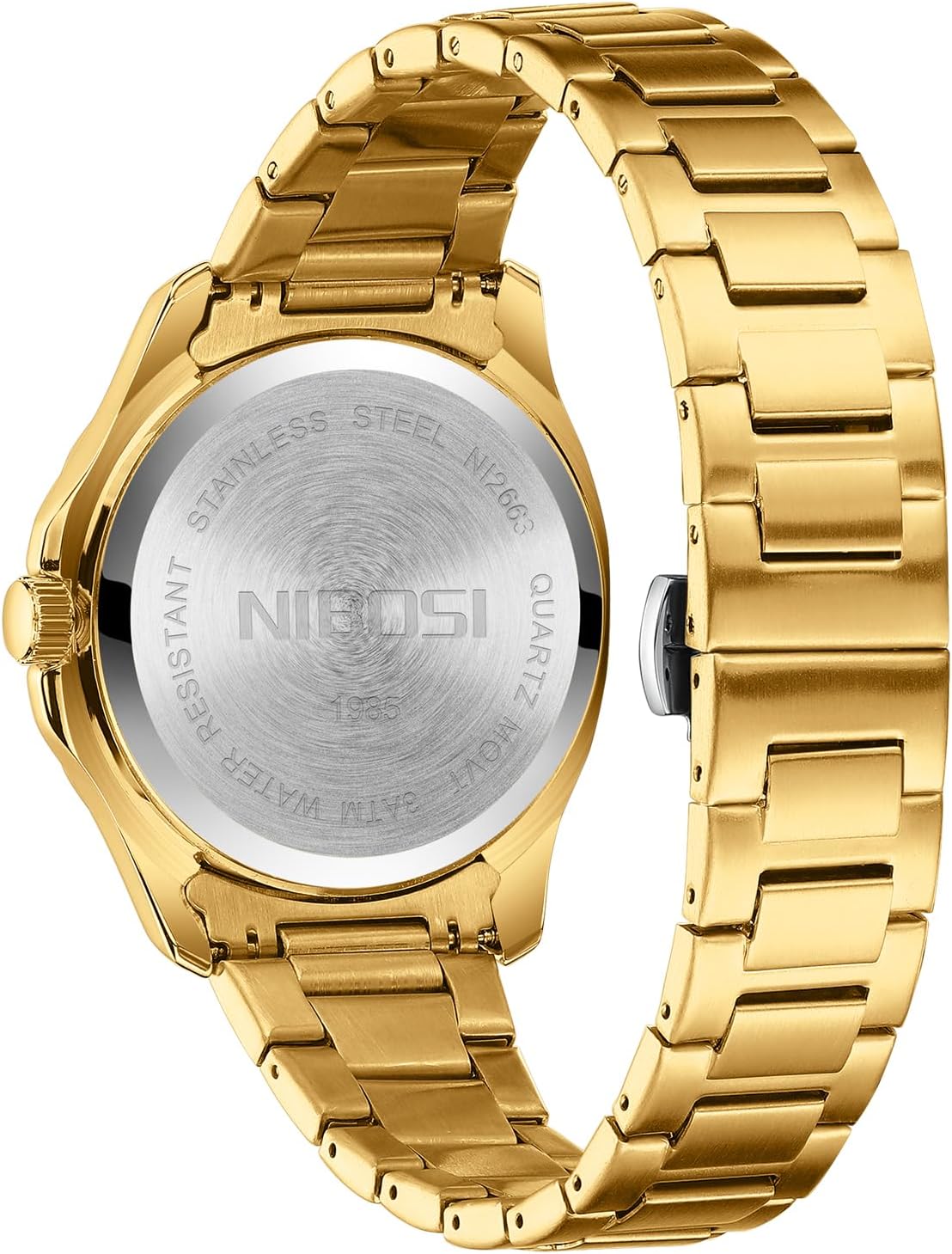 NIBOSI Montre analogique à quartz pour homme - Étanche - Date - Montre pour homme - Montre d'affaires décontractée - Cadeau