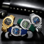 NIBOSI Montre analogique à quartz pour homme - Étanche - Date - Montre pour homme - Montre d'affaires décontractée - Cadeau