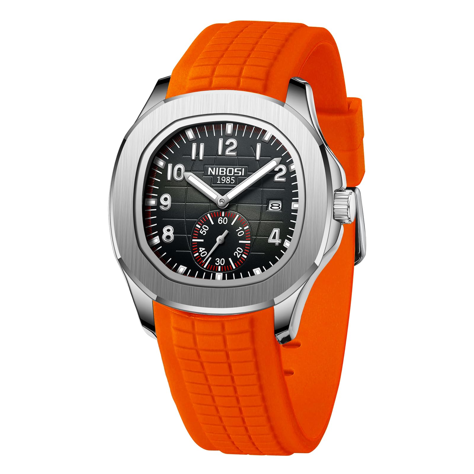 NIBOSI Montre analogique à quartz pour homme - Étanche - Date - Montre pour homme - Montre d'affaires décontractée - Cadeau