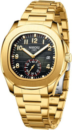 NIBOSI Montre analogique à quartz pour homme - Étanche - Date - Montre pour homme - Montre d'affaires décontractée - Cadeau